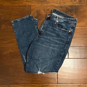 Universal Thread High Rise Slim Straight Distressed Jeans